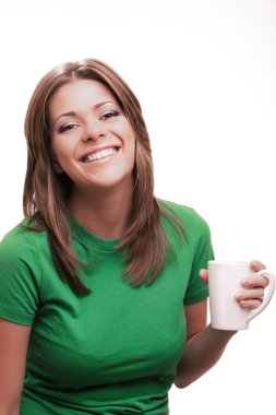 Laughing woman clipart