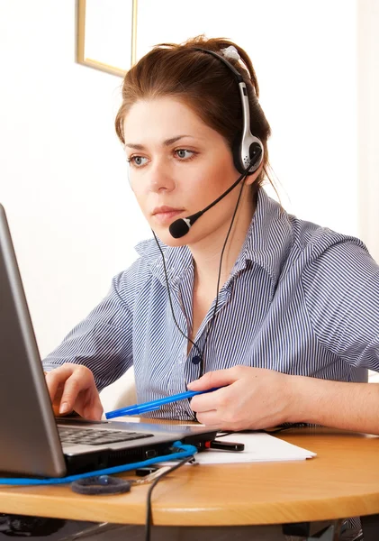 Woman working at office — Stock Photo, Image