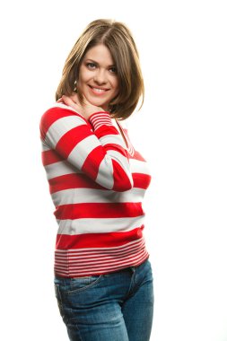 Smiling woman clipart