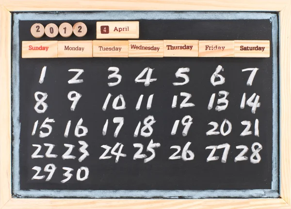 Hand drawing 2012 calendar — Stock Image Hand drawing 2012 calendar Stock Image