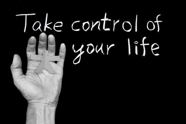 Take control of your life. clipart