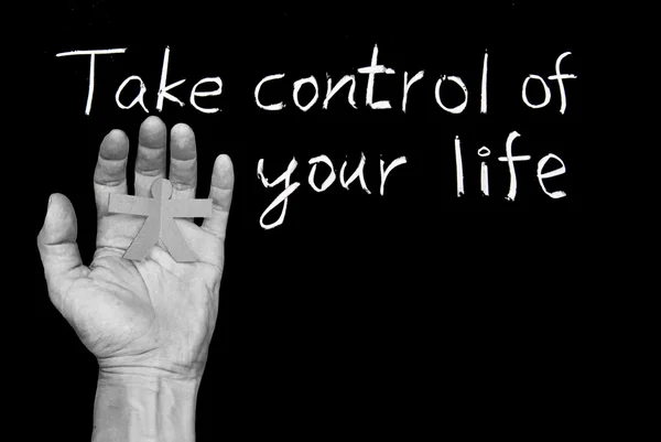 Neem de controle over je leven. — Stockfoto