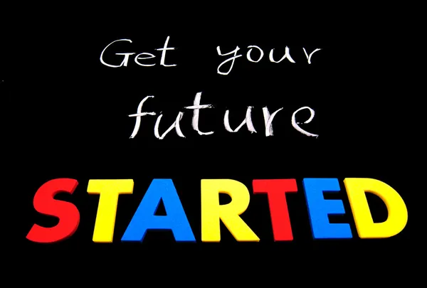 Begin met je toekomst. — Stockfoto