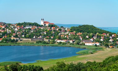Landscape of Tihany, Hungary clipart
