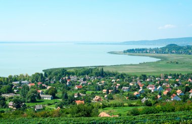 Landscape of Lake Balaton,Hungary clipart