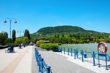 Badacsony harbor at Lake Balaton,Hungary clipart