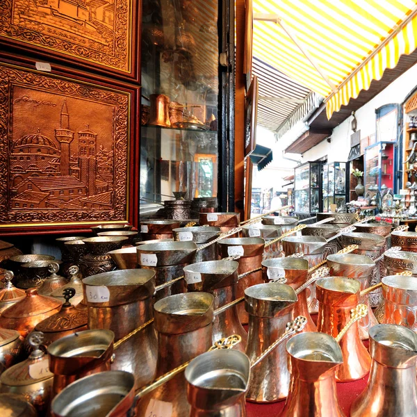 Sarajevo Mercado da Cidade Velha Bascarsija — Fotografia de Stock