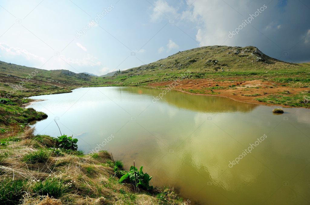 Mountain lake and landscape