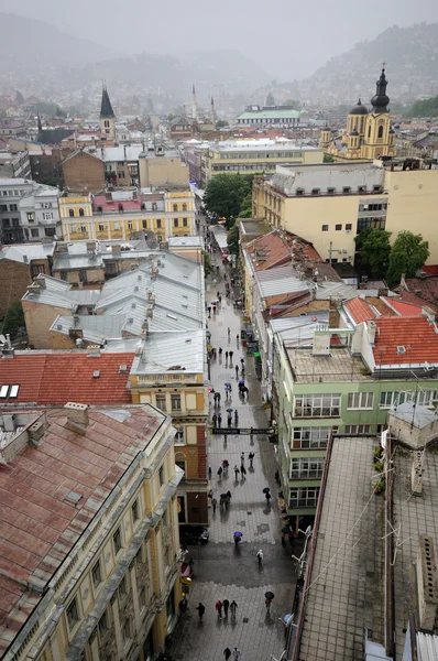 Saraybosna ana cadde panorama