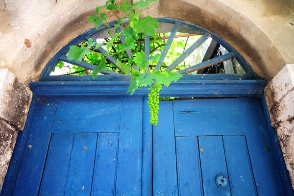 오래 된 지중해 마에서 빈티지 문 — 스톡 사진