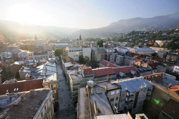 Sarajevo-Panorama Stockfoto