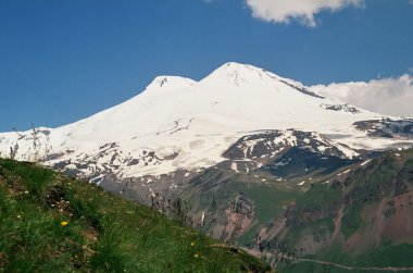 Peaks Elbrus. clipart