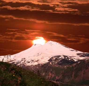 Mountain Elbrus. clipart