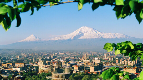 Mountain Ararat,city Yerevan,Armenia.