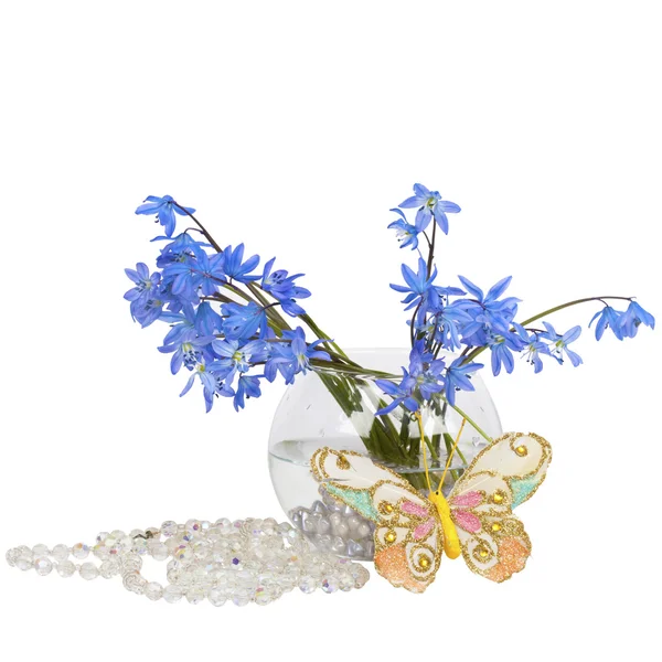 Bluebell bouquet in a vase — Stock Photo, Image