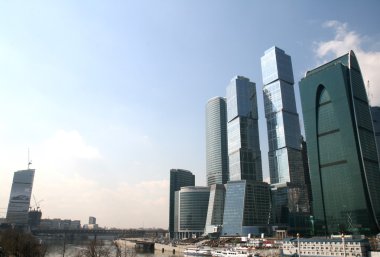 Moskova şehir Rusya'nın gökdelenler