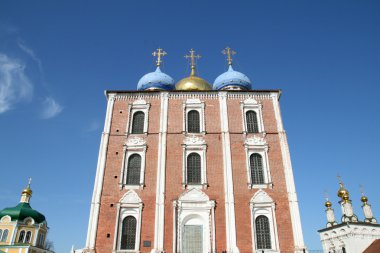 Uspensky cathedral in Ryazan Russia clipart