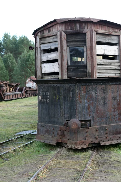 Παλιό ατμοκίνητο τρένο — Φωτογραφία Αρχείου