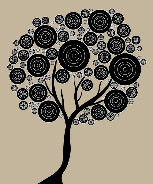 Abstrakter künstlerischer Baum — Stockvektor