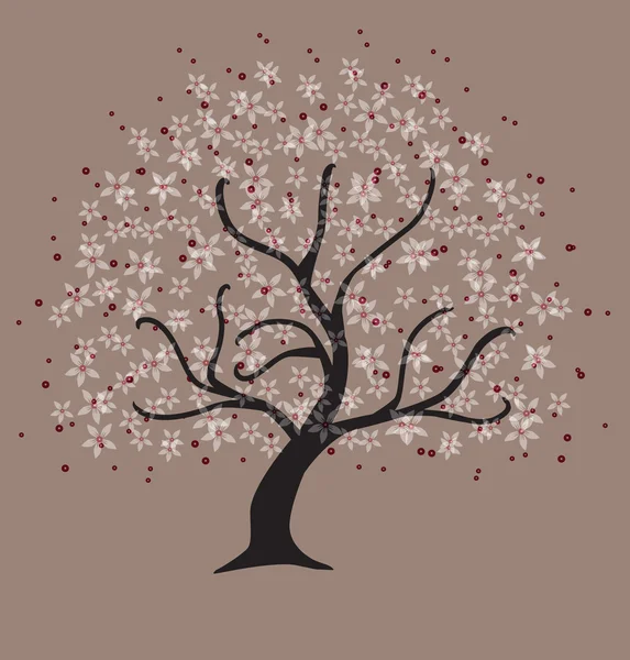 Абстрактное цветочное дерево — стоковое фото