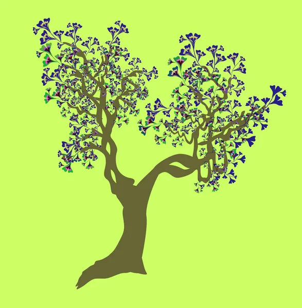 抽象花卉树 — 图库矢量图片