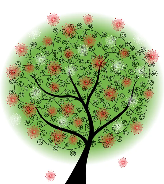 Анотація літо дерева — стоковий вектор