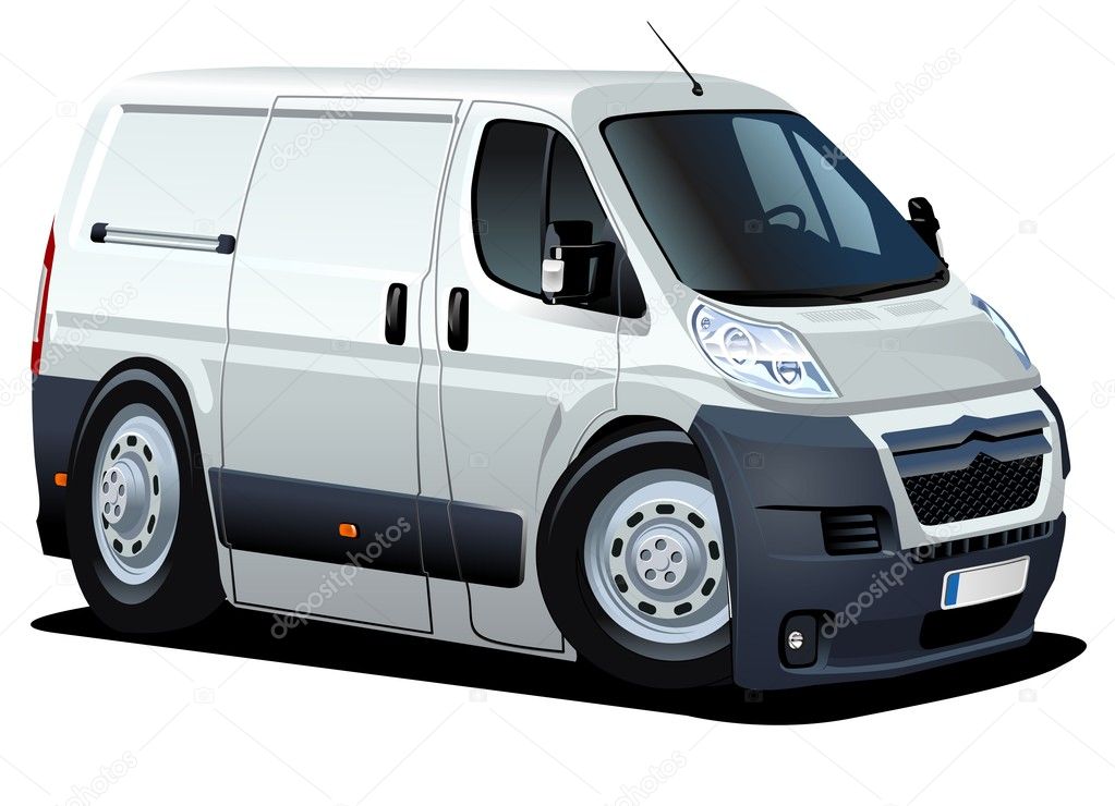 Vector cartoon van — Stock Vector © mechanik #6148969