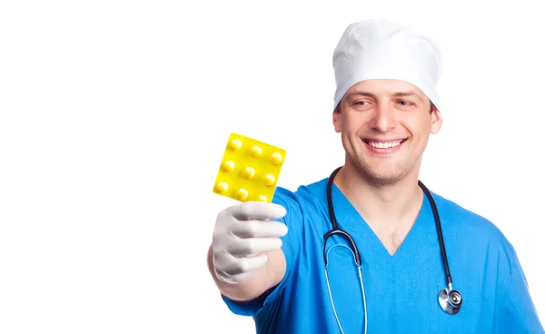 Doctor with medications — Stock Photo, Image