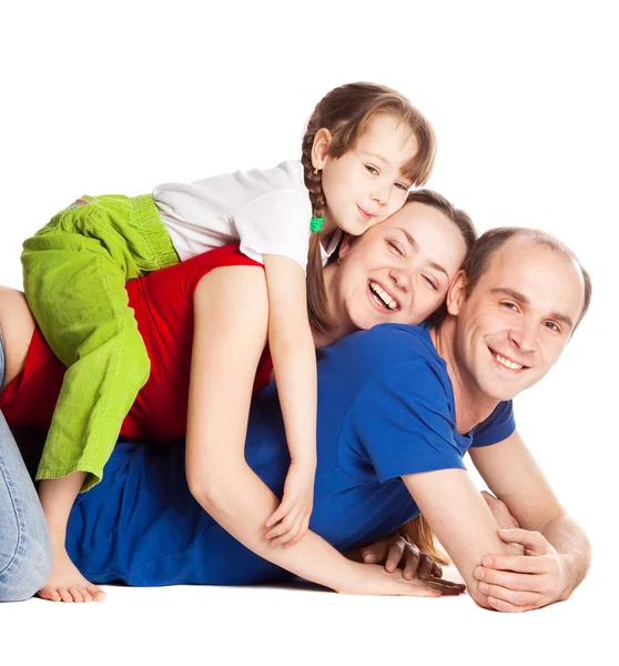 快乐的家庭 免版税图库照片