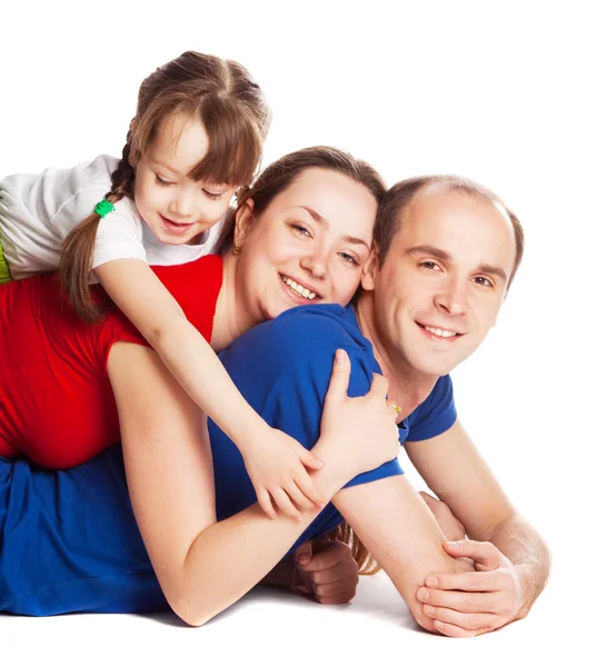 快乐的家庭 免版税图库照片