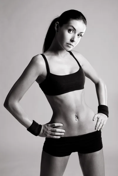 运动型肌肉女人 — 图库照片