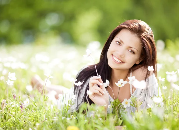 Woman outdoors Stock Picture