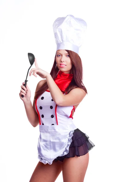Sexy kuchařka — Stock fotografie