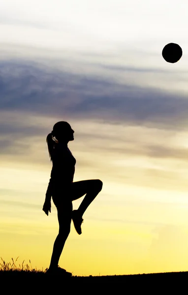 stock image Silhouette of a woman