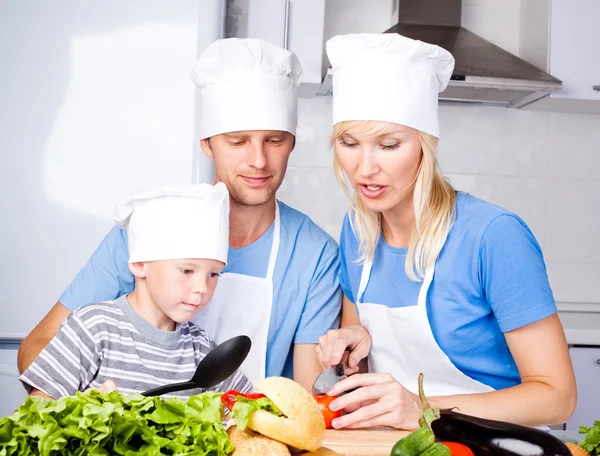 Cozinhar família — Fotografia de Stock