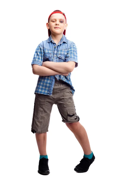 Мальчик с синяком — стоковое фото