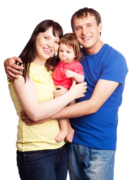 快乐的家庭 免版税图库图片