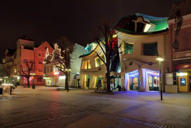 Crooked House in Sopot clipart