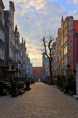 Mariacka Street in Gdansk clipart