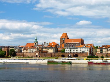 Panorama of Torun, Poland. clipart