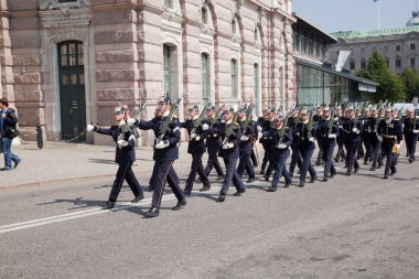 Stockholm, Sweden. A daily royal guard change. clipart