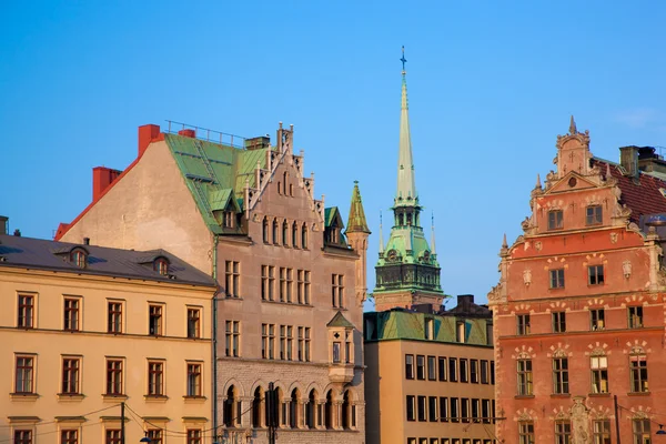 Edifici della città vecchia a Stoccolma, Svezia — Foto Stock