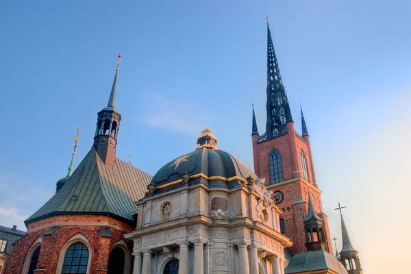 stock image Stockholm, Sweden. The church Riddarholmen