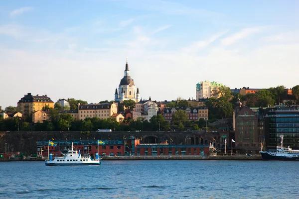Stockholm, Sverige i Europa. vattnet Visa — Stockfoto
