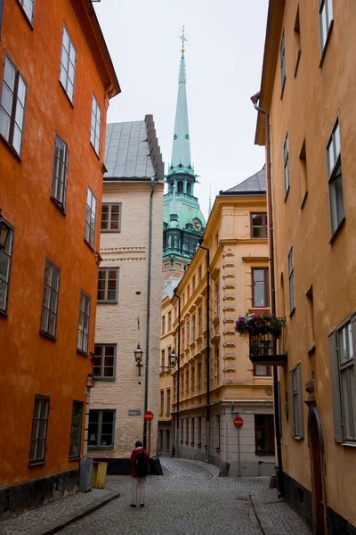 Stockholm, Sverige. byggnad i gamla stan — Stockfoto