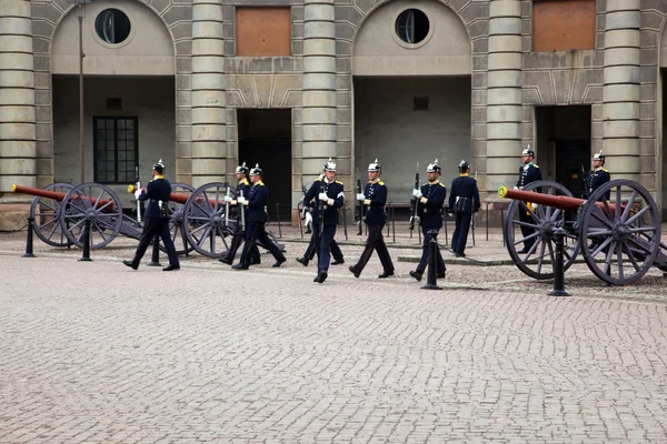 瑞典斯德哥尔摩。每日的皇家卫队变化. — 图库照片