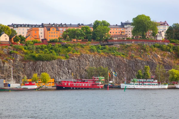Stockholm, Suède en Europe. Vue sur le front de mer — Photo