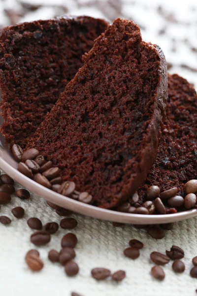Κέικ σοκολάτας και καφέ — Φωτογραφία Αρχείου