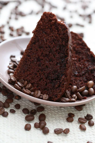 Çikolata ve kahveli kek. — Stok fotoğraf