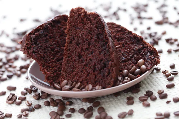 Schokolade und Kaffee-Kuchen — Stockfoto